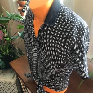 Michael Kors Short Sleeve Button Down